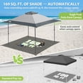 thumbnail image 6 of EAGLE PEAK 13 x 13 ft Straight Leg Pop up Canopy Tent Instant Outdoor Canopy (Light Gray), 6 of 10
