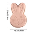 thumbnail image 2 of Easter Bunny Shaped Cake Pan, Non-Stick Baking Mold, Easter Chocolate Molds, Festive Bakeware for Holiday Cake, Bread, Dessert, Birthday Party and Spring Baking Supplies, 7.9*11.6in, Pink, 2 of 8