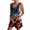 Khaki, variant on Independence Day Overalls Women 1776-2026 Regular Pant Leg Length Crew Neck Jumpsuits Patriotic American Flag Vintage Summer RompersL