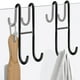 thumbnail image 4 of Ganchos dobles de acero inoxidable - No hay ganchos adhesivos para puertas de cristal, ganchos para toallas de baño y cocina, 9,92x2,2 pulgadas, plateados o dorados, 4 of 6