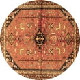thumbnail image 1 of Ahgly Company Indoor Round Persian Brown Traditional Area Rugs, 5' Round, 1 of 4