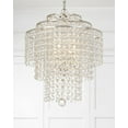 thumbnail image 5 of ARI-304-SA-CL-MWP Crystorama Lighting Arielle - Three Light Chandelier in Traditional and Contemporary Style - 18 Inches Wide by 20.5 Inches High-Hand, 5 of 7
