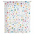 thumbnail image 2 of Colorful Polka Dot Sheer Curtains 45 Inches Long, Rainbow Point Vibrant Light Filering Curtains, Breathable Simi Curtain Privacy Drapes for Kitchen Bathroom Lightweight Small Window Treatment, 2 of 9