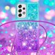 thumbnail image 4 of Funda para Samsung Galaxy A33 5G Brillantina Líquida Divertida Reluciente y con Cristales en Movimiento Cuerpo Cruzado con Cordón Ajustable, 4 of 5
