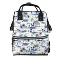 thumbnail image 1 of Disketp Hawaii Palms Mochila de Pañales de Gran Capacidad con Múltiples Bolsillos, Mochila de Viaje Multifuncional para Bebé, Unisex, Moderna y Resistente, 1 of 6