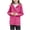 Hot Pink, variant on Youth Girls Waterproo𝖿 Rain Jacket Long Sleeve Windbreaker Zip Button Hooded Coats With Pockets Camping Coat For Teen Back-to-School Windproof Rain Jacket