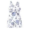 thumbnail image 4 of Shadoumai One Piece Swimsuit for Girls 7-8 High Waisted Tankini Quick Dry Contrast Color Bathing Suits for Girls Cutout Adjustable Straps Swimwear with Cover Up Pants, 4 of 5