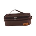 thumbnail image 3 of Bolsa organizadora de utensilios de cocina con bolsillo de malla, bolsa para utensilios de camping, bolsa de maquillaje de viaje Café, 3 of 9
