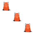thumbnail image 3 of VONKY Portable Nylon Drawstring Bag Sack Beach Gym Backpack Shoes Bags Convenient and Versatile Orange 3Set, 3 of 6
