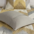 thumbnail image 6 of INK+IVY Alpine Geometric 3-Piece Full/Queen Reversible Cotton Ikat Print Comforter Set, Yellow, 6 of 8