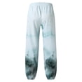 thumbnail image 2 of Aayomet Sweatpants for Men Big And Tall Print Loose Plus Size Pants Fashion Beach Pocket Trousers (Mint Green, M), 2 of 4