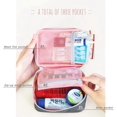 thumbnail image 5 of Mini Open First Aid Kit Bag Travel Pharmaceutical Organizer Emergency Kit Pink and Beautiful, 5 of 5