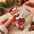 thumbnail image 6 of Mivyn Christmas Cash Gift Ornament, Fox Christmas Stocking Wallet Ornament, 2D Flat Acrylic Money Holder Charm, Xmas Tree Hanging Decoration for Home Use, 6 x 6 in, 1 Pcs, 6 of 8