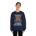 thumbnail image 3 of Push You In Front of Zombies save Alaskan Malamute Unisex Sweatshirt S-2XL, 3 of 9