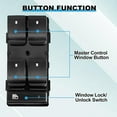 thumbnail image 4 of 20945129 Driver Side Power Master Window Switch Compatible with 2007-2013 Chevy Silverado 1500 2500HD 3500HD GMC Sierra 1500 08-13 Sierra 2500HD 3500HD 09-15 Traverse Front Left Window Buttons, 4 of 5