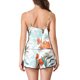thumbnail image 3 of INSPIRAR CHIC Conjunto de Pijamas de Satén para Mujeres Ropa de Dormir Tops de Cami con Pantalones Cortos Loungewear XL Hojas, 3 of 6