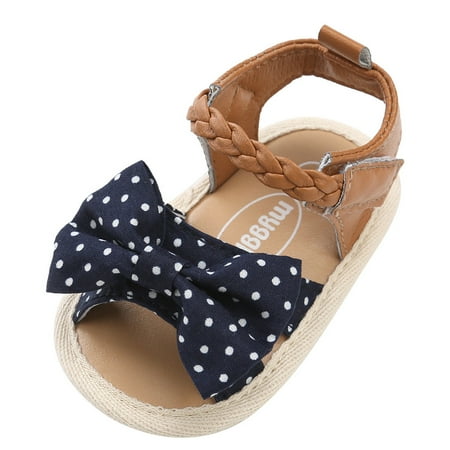 

Floleo Clearance Baby Woven Sandals Shoe Casual Shoes Sneaker Anti-slip Soft Sole Toddler Shoes