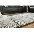 thumbnail image 3 of Signature Design by Ashley Kurtmen 5' x 7' Area Rug, Black Ivory Geometric, 3 of 5