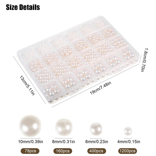 Sonducket Kit de cuentas de resina Craft With Confidence para una amplia aplicación, fácil de transportar, 4 tamaños diferentes Ropa, zapatos y accesorios Miscelánea beige