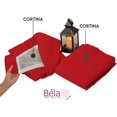 thumbnail image 2 of BÉLA Juego de 2 Cortinas Gala Doble Tela + 2 Velos Rojo 2.30m alto x 2.80m ancho Béla Gala, 2 of 3