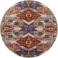 thumbnail image 1 of Ahgly Company Indoor Round Mid-Century Modern Light French Beige Brown Area Rugs, 8' Round, 1 of 6