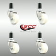 thumbnail image 2 of 3 Inch 316SS Nylon Wheel Swivel 1-1/2 Inch Expanding Stem Caster Set SCC, 2 of 2