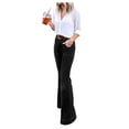 thumbnail image 4 of KVMeteor Womens Jeans Denim Flared Pants Wide Leg Trousers, 4 of 5