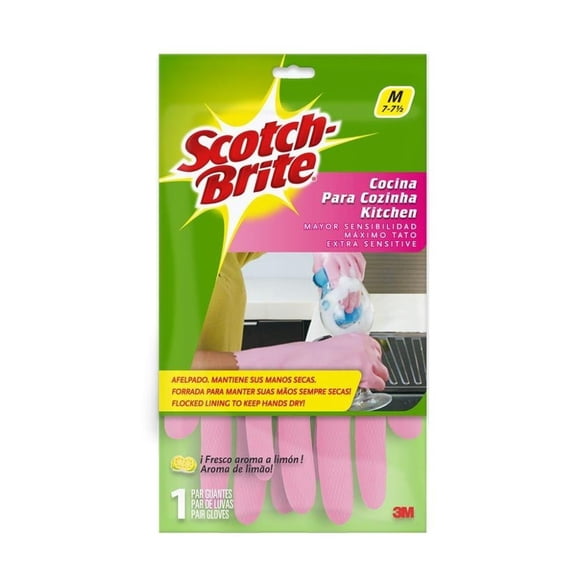 Guantes 3M Scotch Brite para cocina mediano 1 par