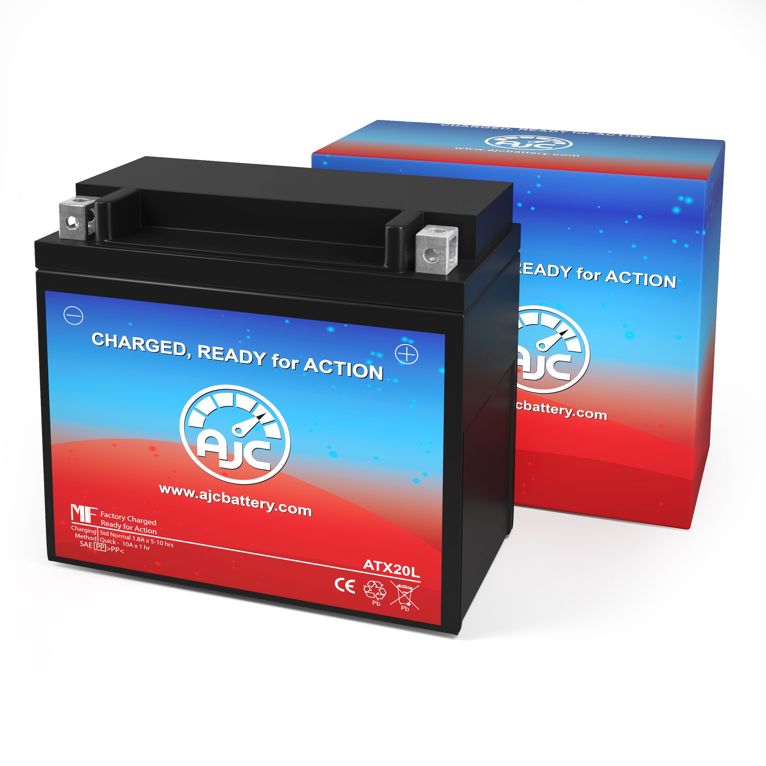 Walmart ES20LBS 12V Powersports Replacement Battery - This Is an AJC Brand Replacement - image 2 of 4