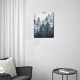 thumbnail image 3 of 12x16in Forest Landscape Backdrop for Bedroom - Stunning Nature Aesthetic, Foggy Mountain, Green Woodland Wall Decor, 3 of 7
