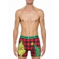 thumbnail image 3 of Dr Suess Grinch Plaid Men's Athletic Boxer Brief, 2-Pack, Sizes S-XL, 3 of 8