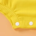 thumbnail image 6 of Zanarzt Baby Romper Cotton Toddler Baby Girl Sleeveless Romper Casual Summer Jumpsuit Cotton Linen Clothes Yellow,3-6 Months, 6 of 6