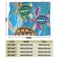 thumbnail image 3 of Kll Fleece Blanket Plush Throw Blanket Little Sea Turtles,Soft Fuzzy Cozy Flannel Blanket For Couch Sofa Bed.(80"X60"), 3 of 9