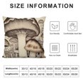 thumbnail image 6 of Heduofu Decorative Throw Pillow Covers Square Pillow Covers for Sofa Double Sided Pillow Covers Vintage Mushrooms Drawing Pillow cases for Living Room Super Soft Decorative Cushion Cover, 6 of 6