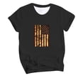 thumbnail image 4 of LEEYNEER Shirts 4Th of July Clothes Women Plus Size independence Day Fashion Women Casual Round Neck Short Sleeve Printed Ladies tops Blouse, 4 of 5