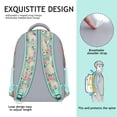 thumbnail image 5 of Golden Retriever Dog and Flowers Backpack for School,Cute School Bag,Schoolbag with Adjustable Shoulder Straps & Padded Back,15.3"x11"x6.7", 5 of 6