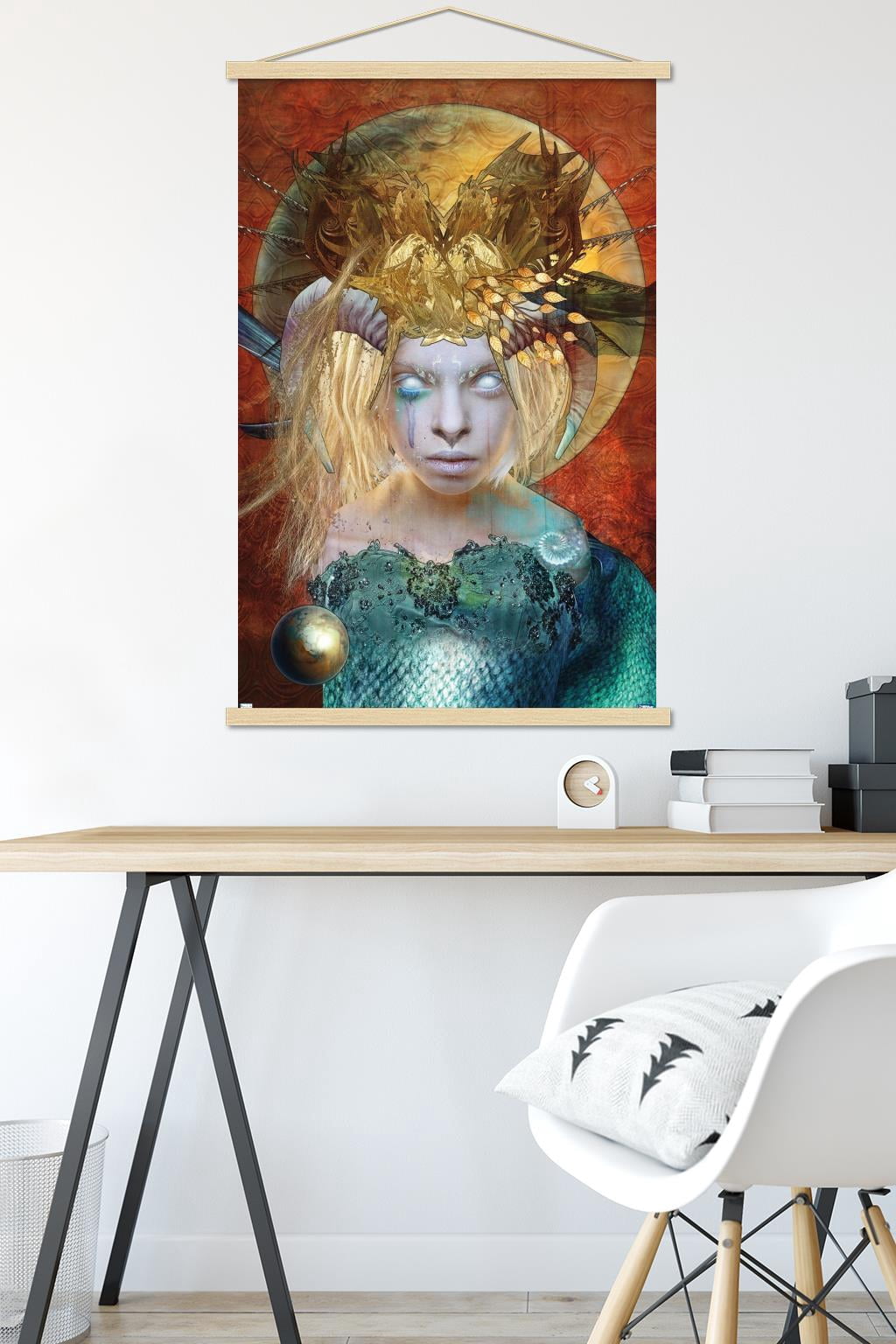 Jena DellaGrottaglia: Cosmic Zodiac - Capricorn Wall Poster with Magnetic Frame, 22.375" x 34"