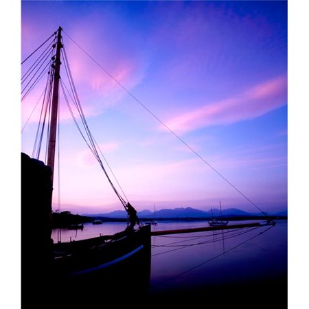 Roundstone Twelve Bens in The Distance Co Galway Ireland Poster Print by The Irish Image Collection 14 x 16