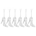 thumbnail image 1 of Shisuyan High-Heeled Shoes Shape Plastic Pendants White 6Pcs 2.8x2.8x0.8In, 1 of 8