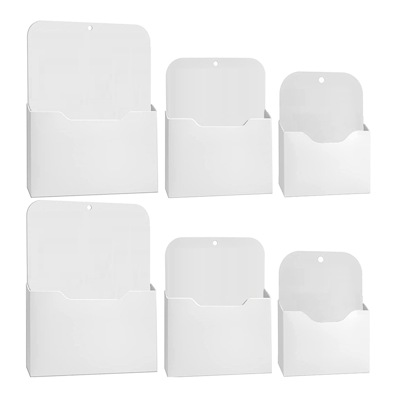 6 Pack File Holder Size Paper Holder Mail Wall File Holder Storage Pocket (S/M