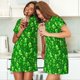 thumbnail image 4 of Easygdp St Patrick's Day2 Camisón de manga corta para mujer, informal, estampado, 4 of 6