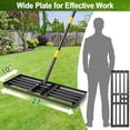 thumbnail image 3 of Yeyebest Lawn Leveling Rake 27 in Stainless Steel Garden Rake with Adjustable Steel Handle, 3 of 7