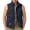 Blue, variant on GrmtClth Men's Stand Collar Zipper Vest Multiple Flap And Zip Pockets Lightweight Sleeveless Top Outdoor Leisure Casual Waistcoat Black 3XL