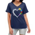 thumbnail image 4 of CHENge Plus Size Autism Awareness Shirt for Women Autism Acceptance Tshirt Autism Mama Tee Support Gift Tee Tops, 4 of 6