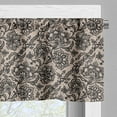thumbnail image 5 of Ambesonne Gothic Valance & Curtain, Flowers Butterflies Lace, 55"x30", Tan Black, 5 of 6