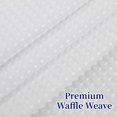 thumbnail image 4 of No Hooks Required Waffle Weave Shower Curtain with Snap in Liner-Mesh Top Window Hotel Grade Spa Waterproof 71"x74L" White, 4 of 6
