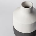 thumbnail image 6 of Ceramic Vase - Modern Farmhouse Decorative Vases for Home Decor Accents - Minimalist Aesthetic Flower Vases for Centerpieces, Living Room, Table, Shelf, & Office (Black & White), 6 of 10