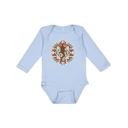 

Inktastic Southwestern Native Pattern Lizard Gift Baby Boy or Baby Girl Long Sleeve Bodysuit
