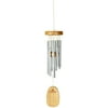 Woodstock Wind Chimes Signature Collection, Little Gregorian Chime, 13'' Silver Wind Chime GLS