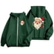 thumbnail image 5 of WILLBEST Sudadera de Mujer Ladies' Christmas Printed Zipper Long Sleeved Pocket Drawstring Casual Hooded Sweatshirt 1677 X-Grande, 5 of 8